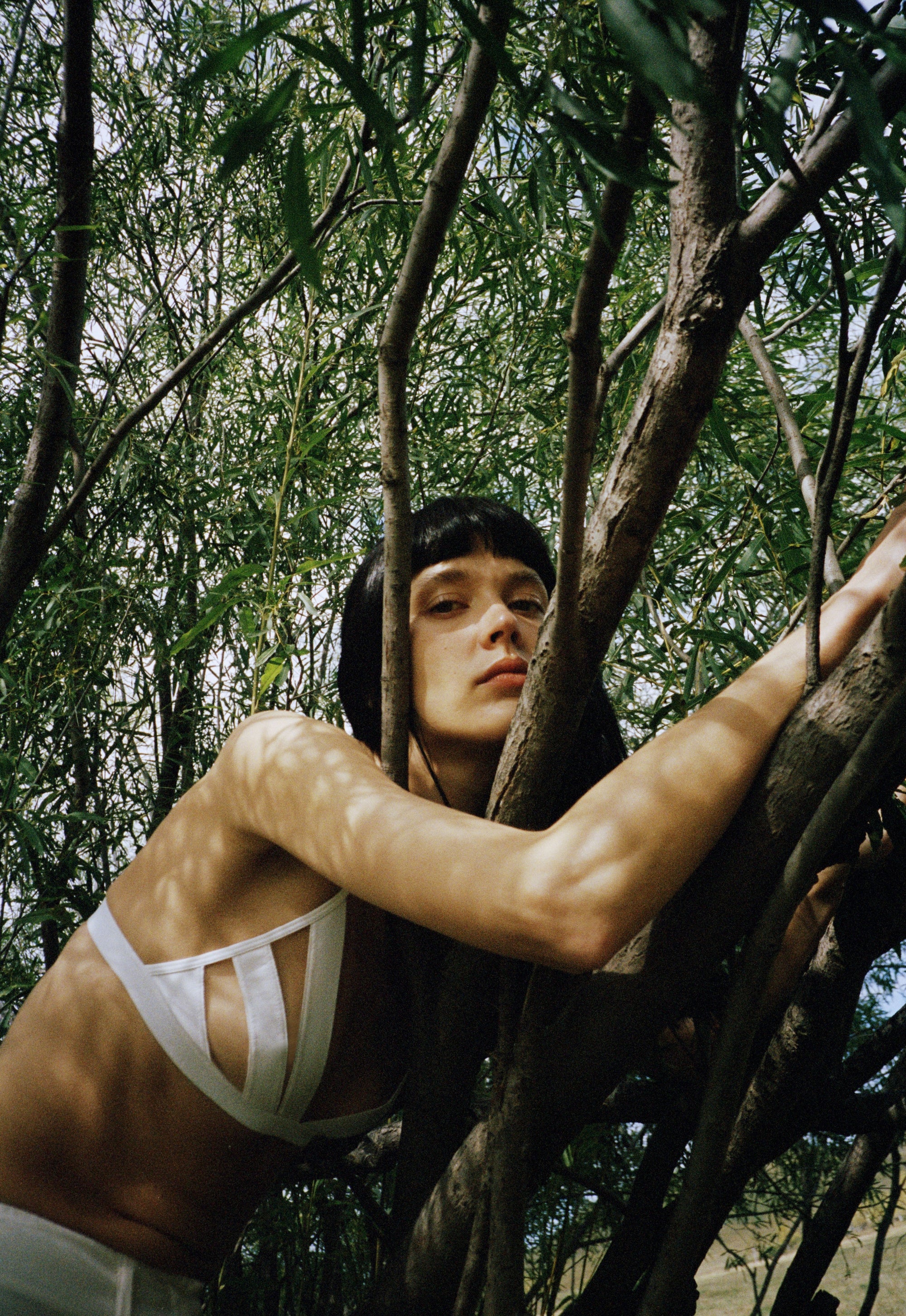 Her Senses Mesh triangle bra in white – Available at PERSEI