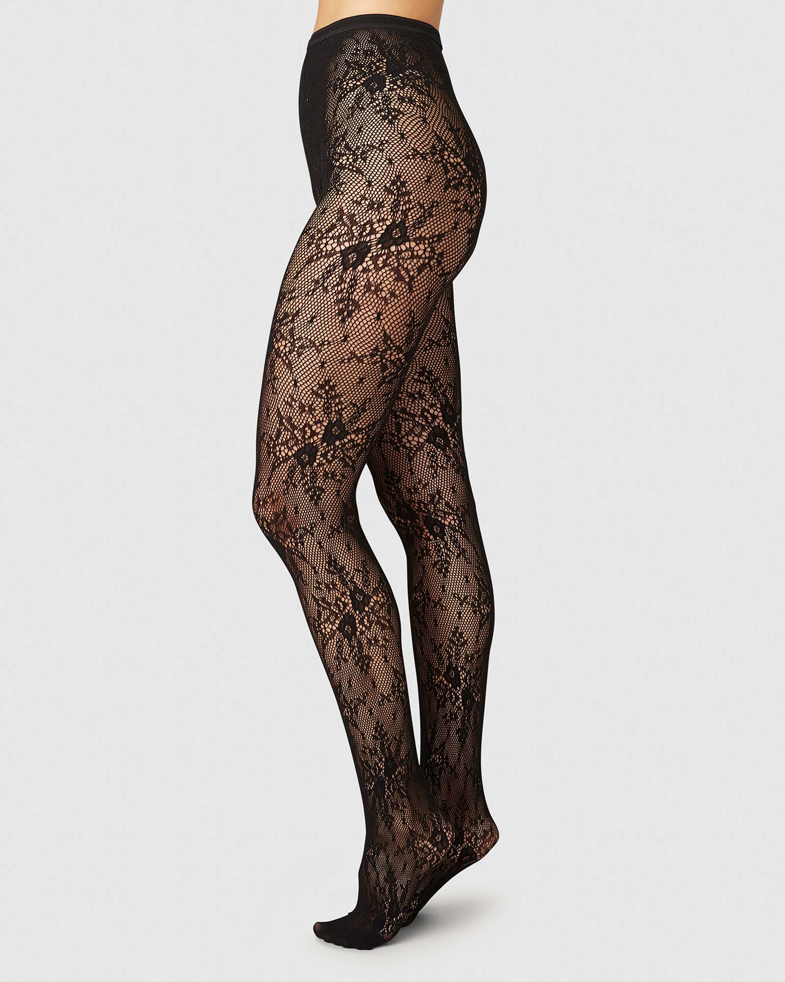 Rosa Lace Tights / black