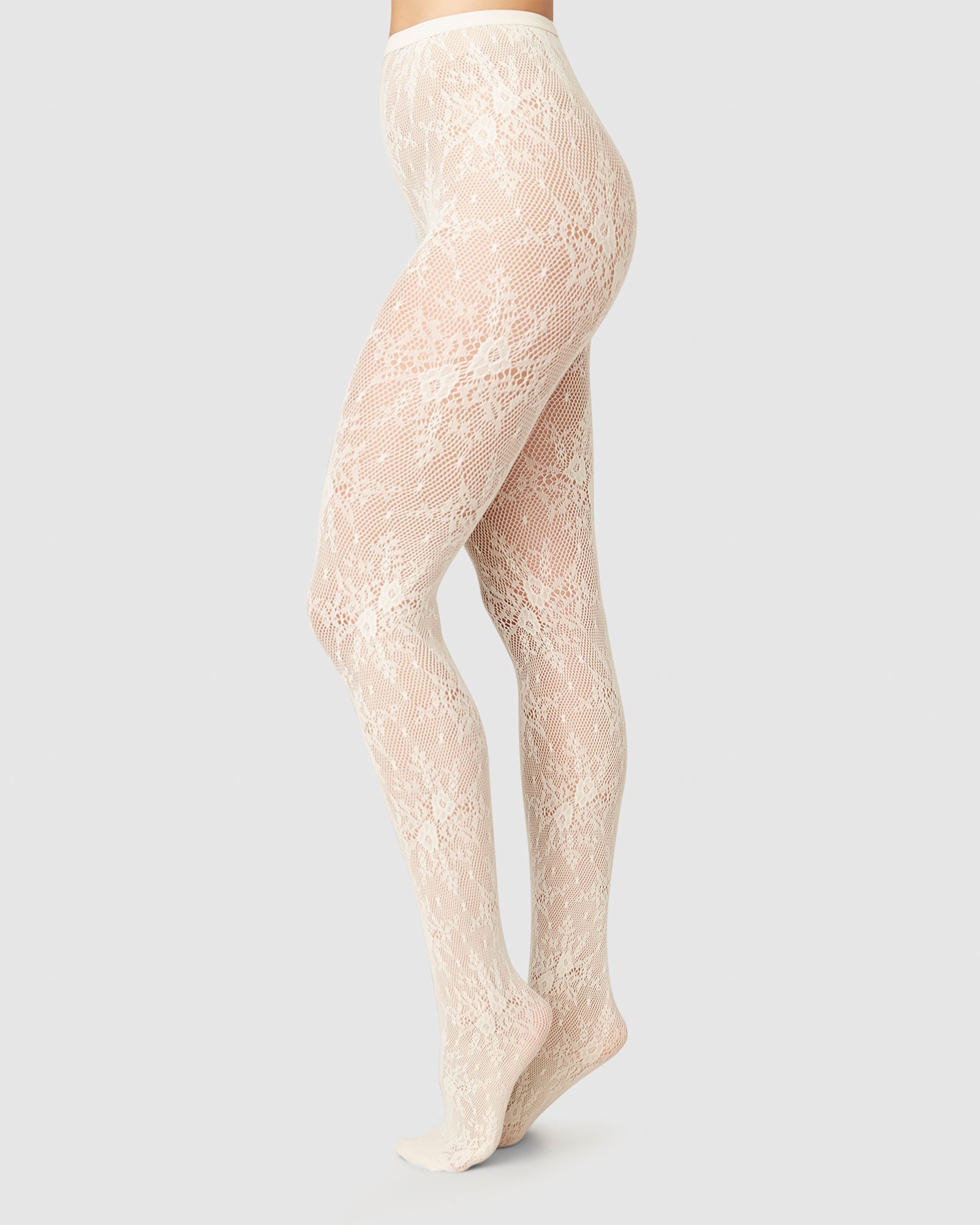 Rosa Lace Tights / ivory