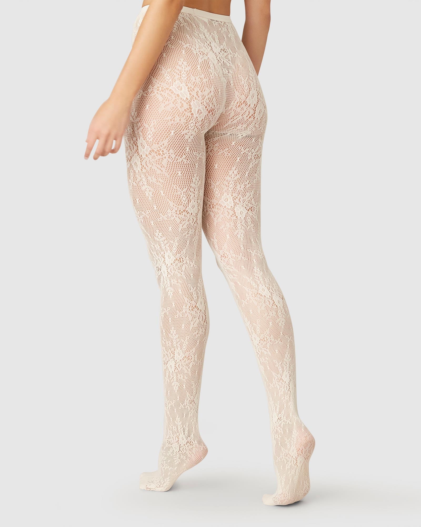 Rosa Lace Tights / ivory