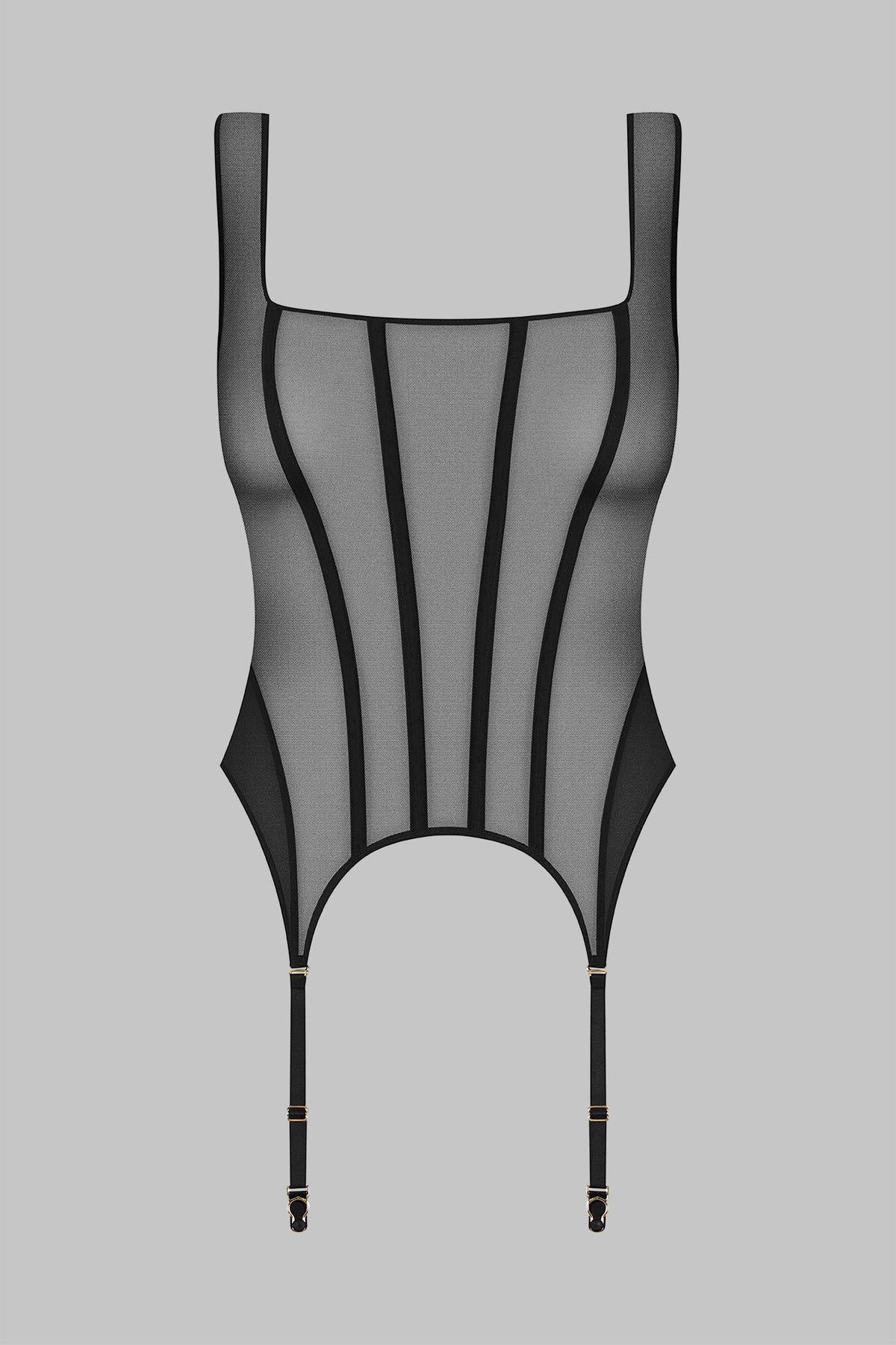 Garter Corset - L'Amoureuse / black