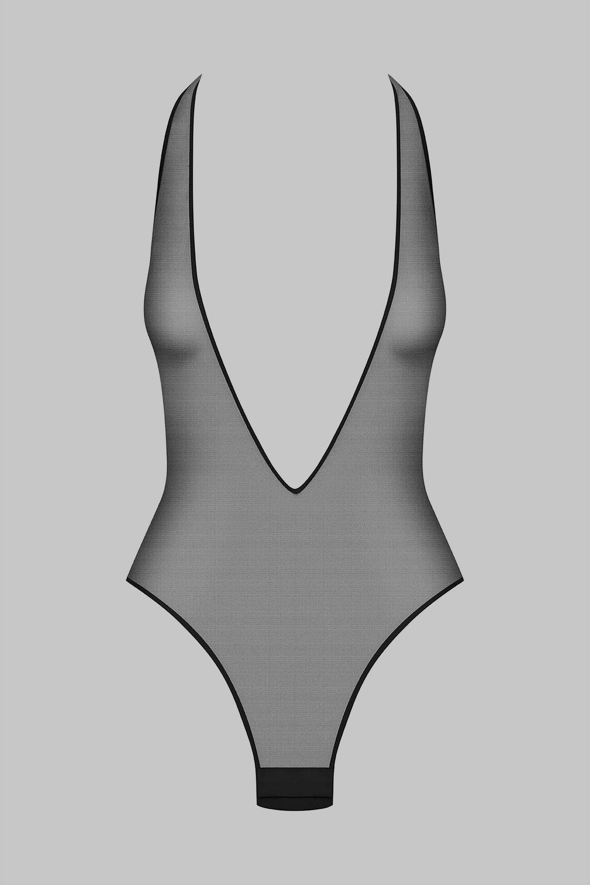 V-neck String Body - L'Amoureuse / black