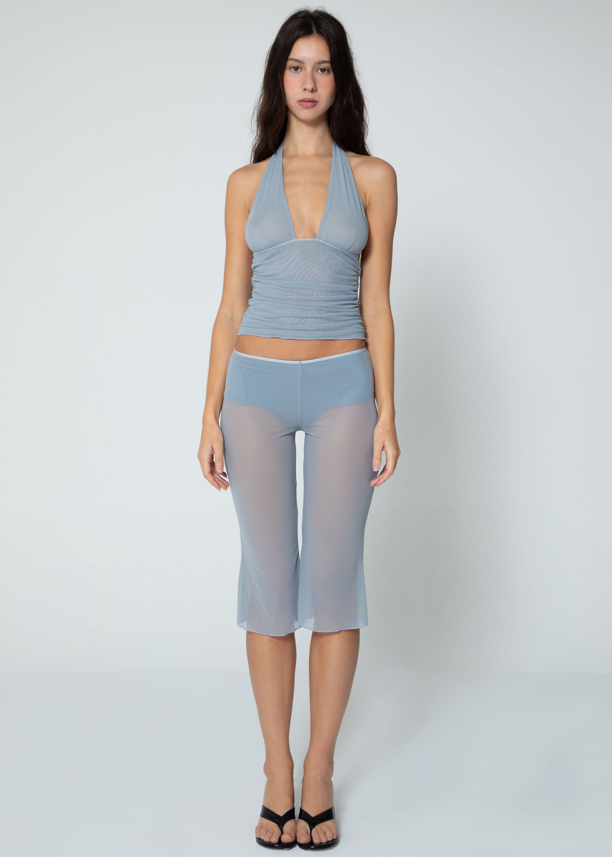 Mesh Halter Top / moon