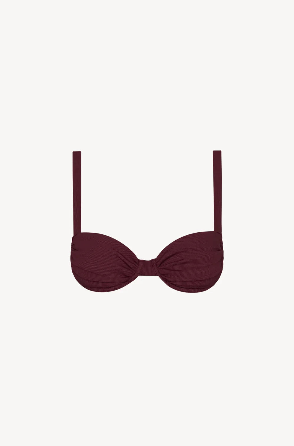 Alessa Bra / maroon rib