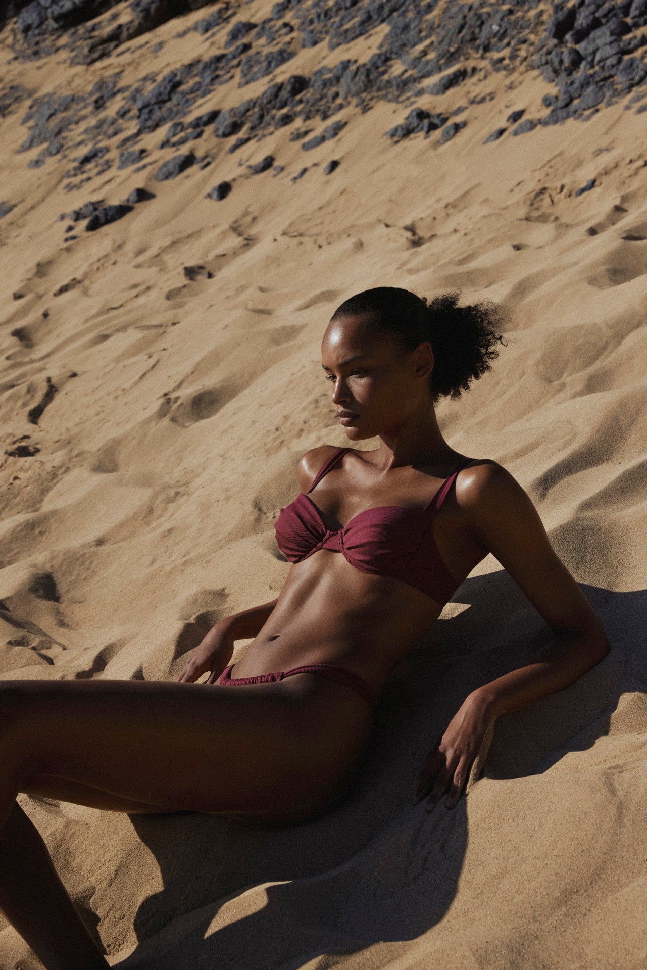 Alessa Bra / maroon rib