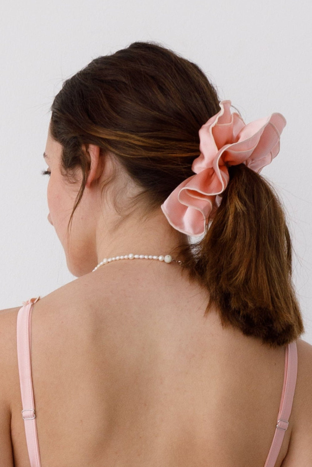 Silk Scrunchie / pink