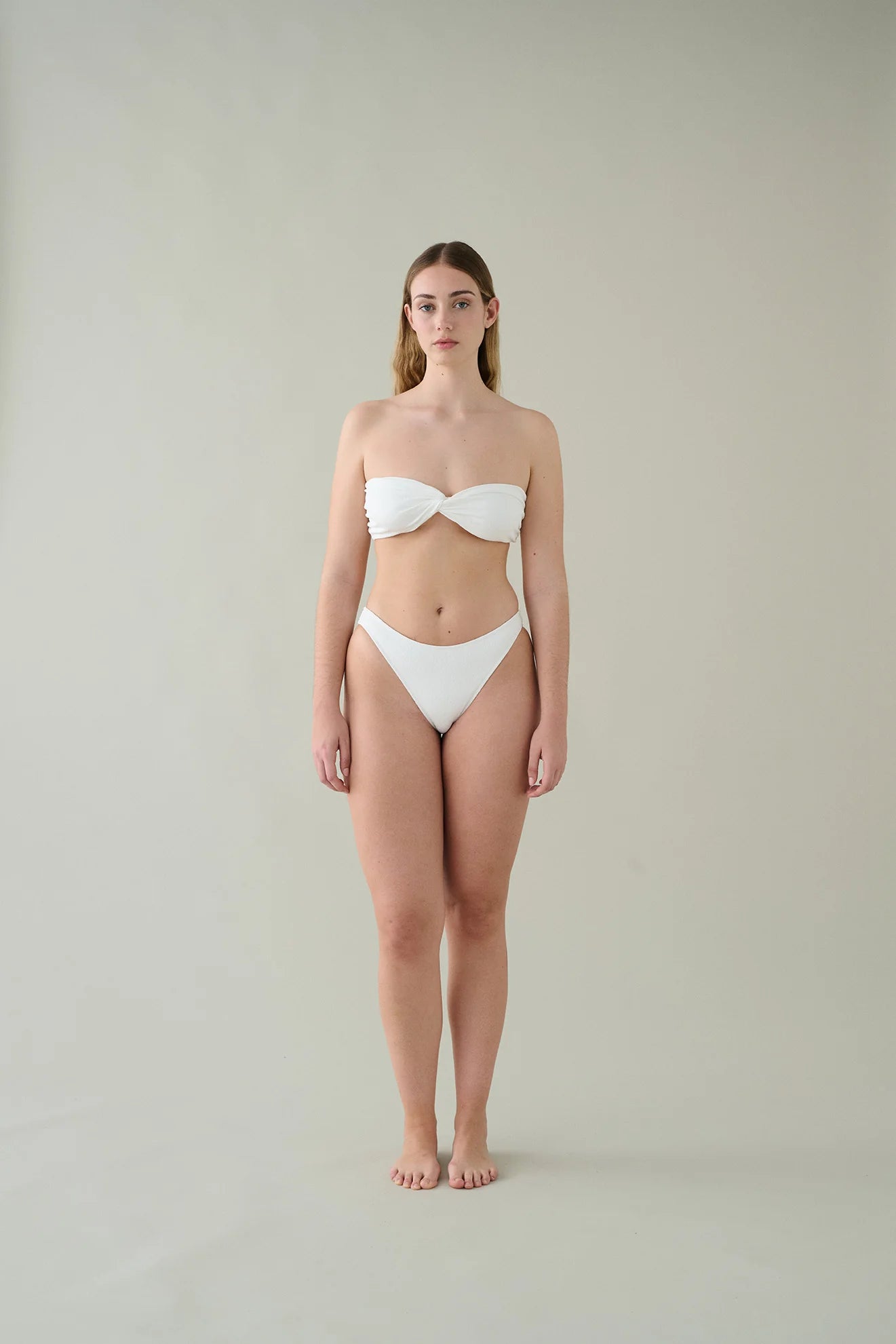 Jolie Bra / textured white