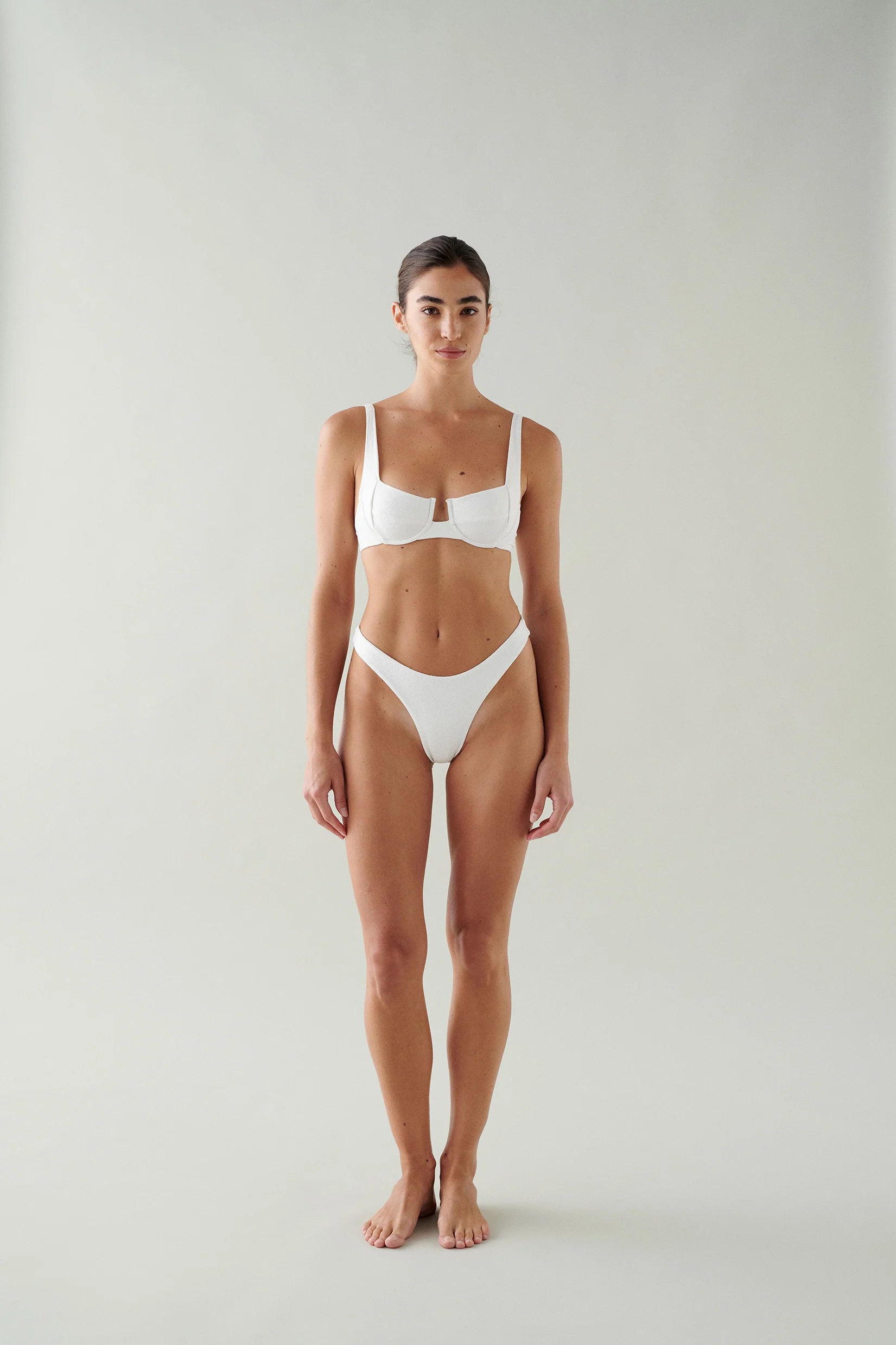 Bloom Bra / textured white