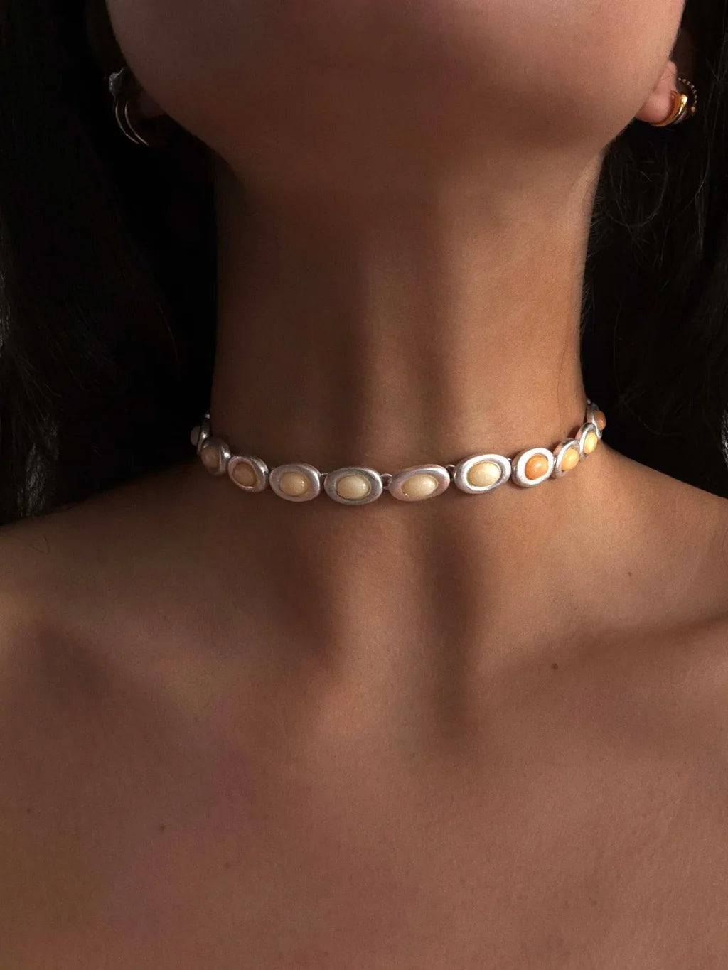 I gave you my heart Necklace / butter silver