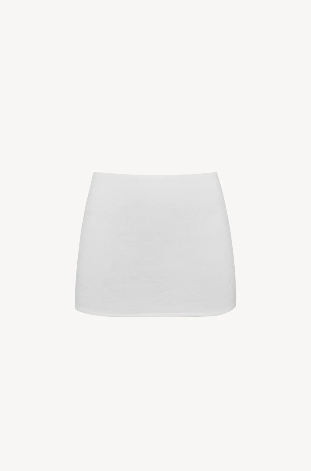 Cora Mini Skirt / textured white