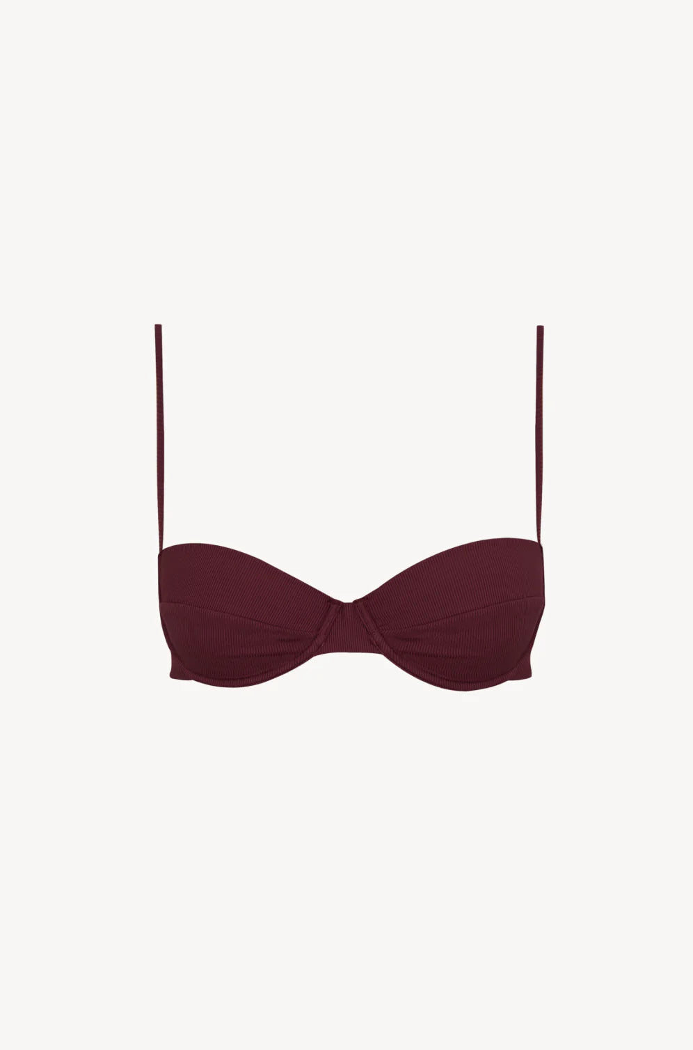 Mila Bra / maroon rib