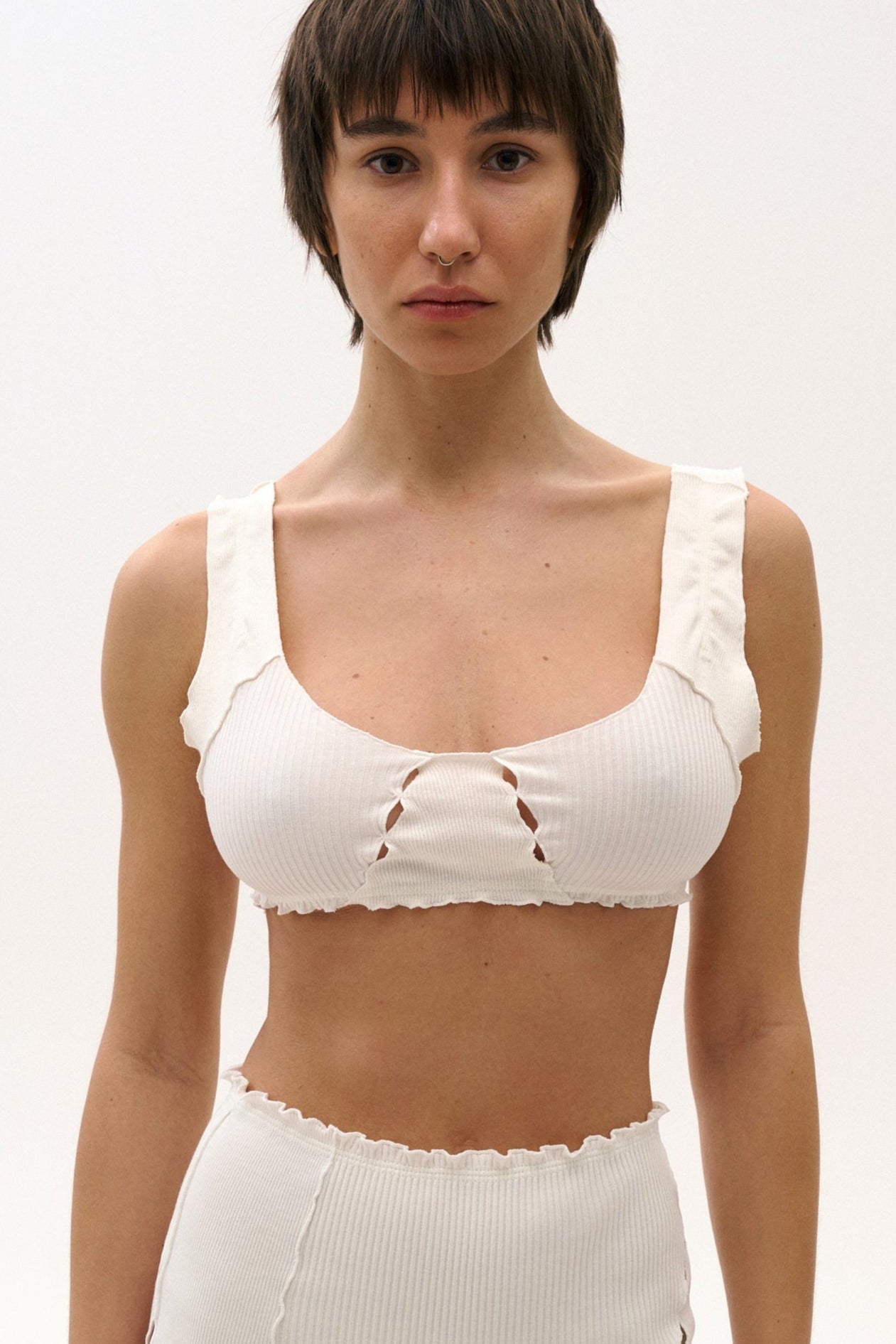 LONDI Draped top in white – Available at PERSEI