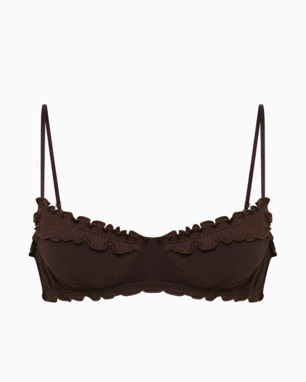 LONDI Wavy bralette in brown – Available at PERSEI